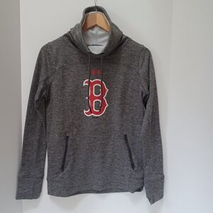 Boston Red Sox Under Armour Coldgear Lightweight Sweatshirt Womens S Active Gray